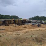 09 czerwca km 599+700’ budowa nasypu budowa podpór PZM-13L(L, P)