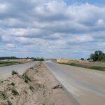 17 czerwca km 598+200 nawierzchnia betonowa C35_45 widok w kierunku odcinka VII