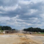 17 czerwca km 599+700’ budowa nasypu budowa podpór PZM-13L(L, P)