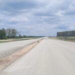 17 czerwca km 608+950’ wykonywano podbudowę zasadniczą C8_10 nad PP_69