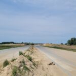 23 czerwca km 598+200 nawierzchnia betonowa C35_45 widok w kierunku odcinka VII