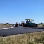 03.07.2025 Układanie mieszanki mineralno asfaltowej MOP Prawy.