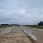 09 lipca km 598+200 nawierzchnia betonowa C35_45 widok w kierunku odcinka VII