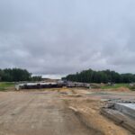 09 lipca km 599+700’ budowa nasypu budowa podpór PZM-13L(L, P)