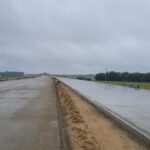 09 lipca km 610+700 wykonano podbudowę pomocniczą C5_6 budowa kanalizacji deszczowej