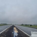 09 lipca km 610+700’ wykonano podbudowę pomocniczą C5_6 widok w kierunku odcinka IX