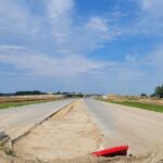 14 lipca km 598+200 nawierzchnia betonowa C35_45 widok w kierunku odcinka VII