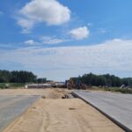 14 lipca km 599+700’ budowa nasypu budowa podpór PZM-13L(L, P)