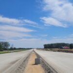 14 lipca km 608+950’ wykonywano podbudowę zasadniczą C8_10 nad PP_69