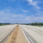 14 lipca km 610+700 wykonano podbudowę pomocniczą C5_6 budowa kanalizacji deszczowej