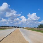 21 lipca km 598+200 nawierzchnia betonowa C35_45 widok w kierunku odcinka VII