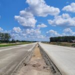 21 lipca km 608+950’ wykonywano podbudowę zasadniczą C8_10 nad PP_69