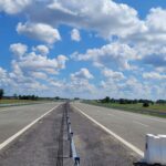 21 lipca km 610+700’ wykonano podbudowę pomocniczą C5_6 widok w kierunku odcinka IX