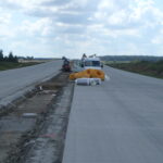 21.07.2025 583+800 układanie drenażu w pasie rozdziału