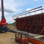 21.07.2025 obiekt PZSg-38B deskowanie scian podpory 2B