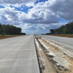 30 czerwca km 606+150’ budowa ustroju nośnego WD_72 i wykonano podbudowę zasadniczą C8_10