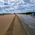 30 czerwca km 610+700 wykonano podbudowę pomocniczą C5_6 budowa kanalizacji deszczowej