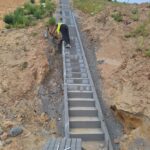 7.07.2025 obiekt WA41 montaż schodów skarpowych