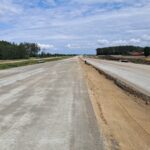 04 sierpnia km 608+950’ wykonywano podbudowę zasadniczą C8_10 nad PP_69