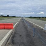 04 sierpnia km 610+700’ wykonano podbudowę z kruszywa C90_3 widok w kierunku odcinka IX