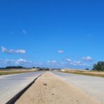 11 sierpnia km 598+200 nawierzchnia betonowa C35_45 widok w kierunku odcinka VII