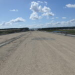 11.08.2025 597+200 S-19 ułożona podbudowa i ściek trójkątny