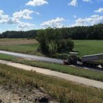 11.08.2025 Droga serwisowa - kładzenie masy asfaltowej