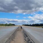 18 sierpnia km 608+300’ wykonywano podbudowę zasadniczą C8_10 nad PZM_14A