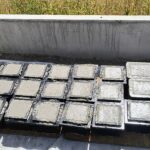 18.08.2025 Zaformowane próbki betonu nawierzchniowego - do późniejdzych badań