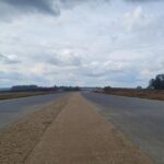 26 sierpnia km 598+200 nawierzchnia betonowa C35_45 widok w kierunku odcinka VII