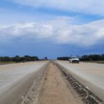 26 sierpnia km 608+300’ wykonywano podbudowę zasadniczą C8_10 nad PZM_14A