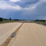 09 września km 610+700’ wykonano podbudowę z kruszywa C90_3 widok w kierunku odcinka IX