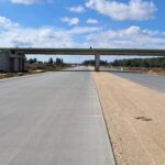 15 września km 603+600 budowa WD_70 nawierzchnia C35_45 kruszywo w pasie rozdziału