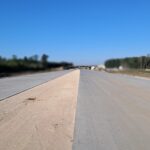 22 września km 599+700 nawierzchnia betonowa C35_45 kruszywo w pasie rozdziału