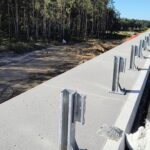 24.09.2025 Słupki pod bariery na obiekcie PZDd-41A 567+499,27 jezdnia prawa