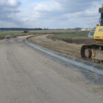 01.10.2025 584+750 DP 3641W roboty ziemne pod chodnik i ścieżke rowerową