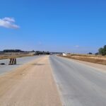 08 października km 598+200 nawierzchnia C35_45 kruszywo w pasie rozdziału w kierunku odcinka VII