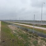 09.10.2025 Siatka ogrodzeniowa przy trasie głównej w km. 574+300