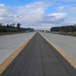 15 października km 599+700 nawierzchnia betonowa C35_45 powierzchniowe utrwalenie pasa rozdziału