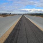 15 października km 604+400 nawierzchnia betonowa C35_45 powierzchniowe utrwalenie pasa rozdziału