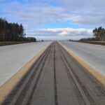 15 października km 606+150 nawierzchnia betonowa C35_45 powierzchniowe utrwalenie pasa rozdziału