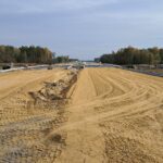 23 października  km 599+700’ budowa nasypu budowa ustroju nośnego PZM-13L(L, P)