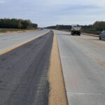 23 października  km 606+900’ nawierzchnia betonowa C35_45 kruszywo w pasie rozdziału