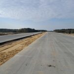 23 października  km 608+950 nawierzchnia betonowa C35_45 kruszywo w pasie rozdziału