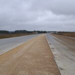 30 września km 598+200 nawierzchnia C35_45 kruszywo w pasie rozdziału w kierunku odcinka VII