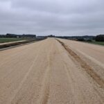 30 września km 610+700 wykonano podbudowę z kruszywa C90_3