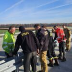 05.11.2025 Ćwiczenia strazackie przy demontazu barier km. 579+400