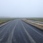 10.11.2025 584+700 DP 3641W ułożona podbudowa bitumiczna