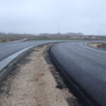 10.11.2025 596+500 ułożona warstwa wiążąca na łącznicach 4 i 2