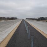 12 listopada km 608+300’ PZM_14A nawierzchnia betonowa C35_45 kruszywo w pasie rozdziału